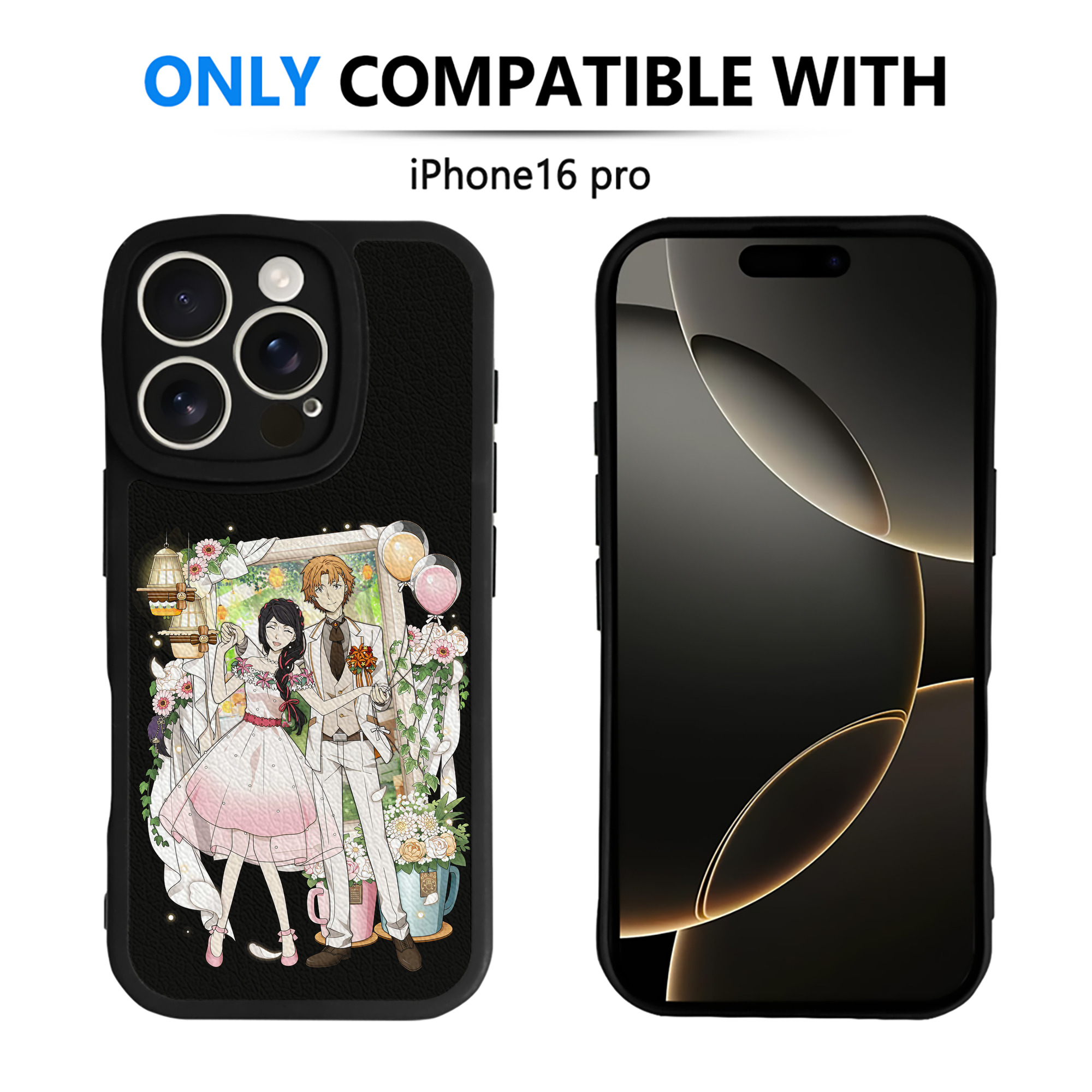 （画像用） 文豪ストレイドッグス Bungo Stray Dogs 【iPhone 16シリーズ対応】シリコンスマホケース（レザー調） 材質：シリコン